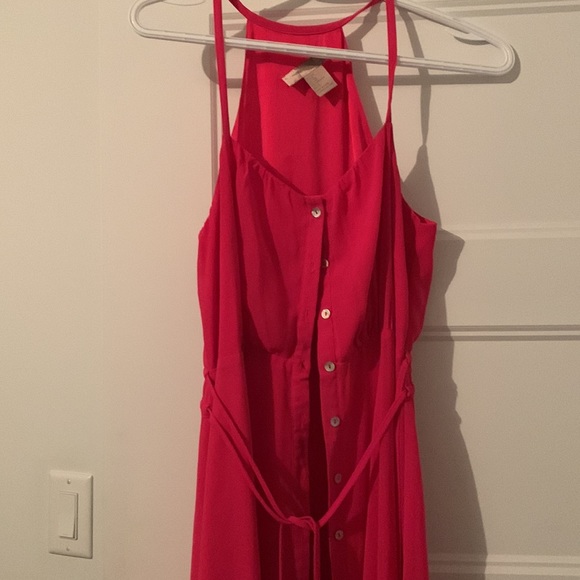 Pink dress with buttons - Picture 2 of 4